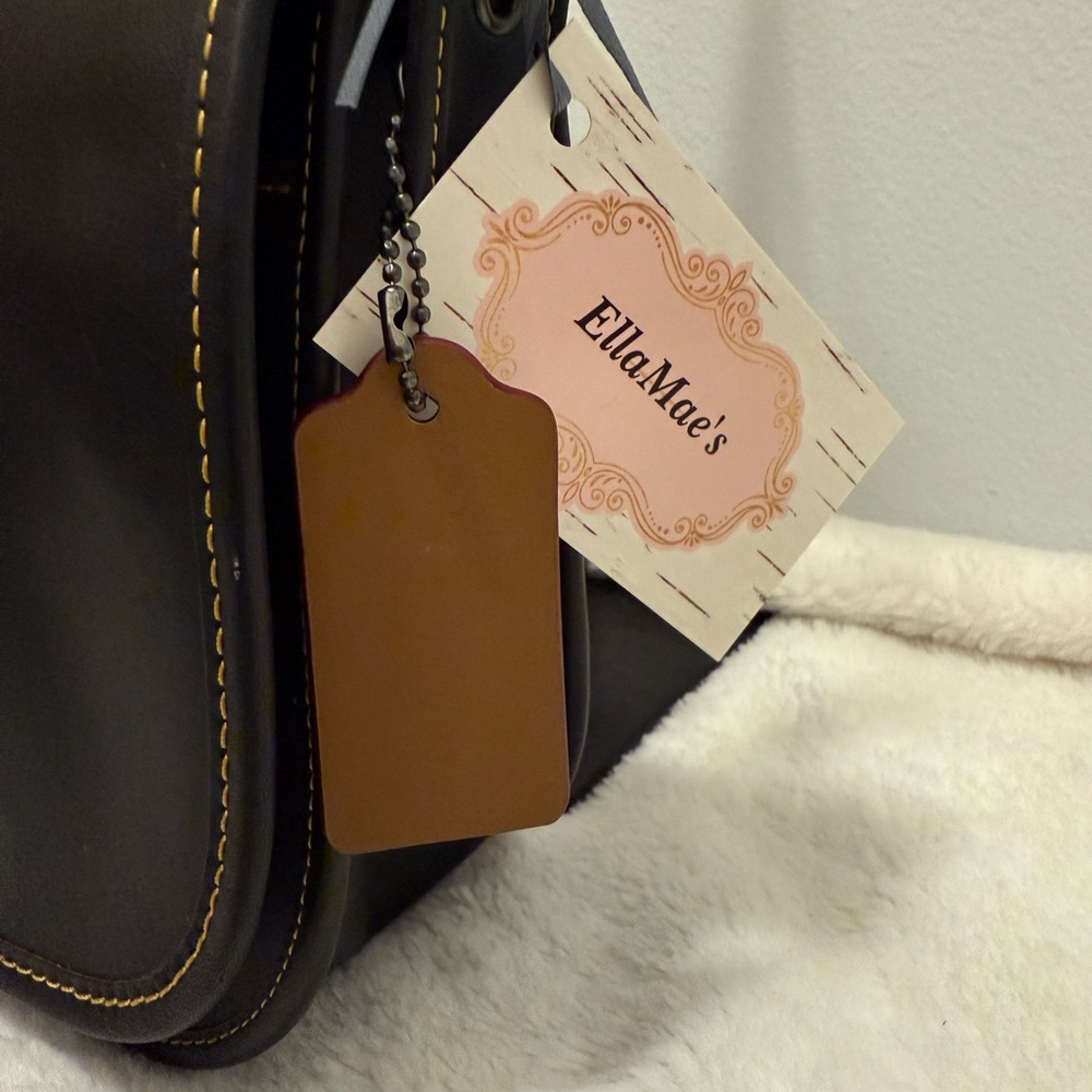 Coach Disney Mickey Saddle Black Crossbody Bag NWOT - Picture 5 of 10